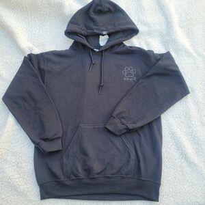 PAWZ Black Hoodie for Men